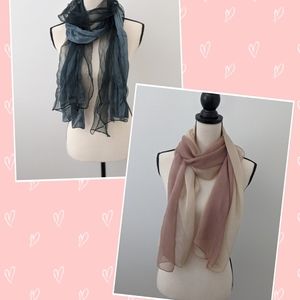 beautiful two toned light weight scarves (2)